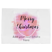 eenvoudig minimaal om jouw tekst foto te maken voo groot cadeauzakje (Achterkant)