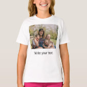 eenvoudig minimaal om jouw tekst foto's met kerstm t-shirt (Voorkant)