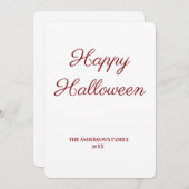 eenvoudig minimaal om jouw tekst halloween toe te  (Voorkant / Achterkant)