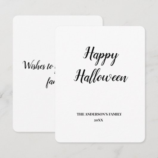 eenvoudig minimaal om jouw tekst halloween toe te (Voorkant / Achterkant)