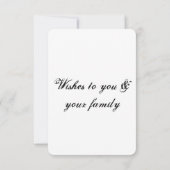 eenvoudig minimaal om jouw tekst halloween toe te  bedankkaart (Achterkant)