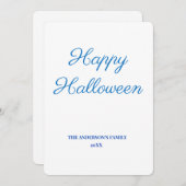 eenvoudig minimaal om jouw tekst halloween toe te bedankkaart (Voorkant / Achterkant)