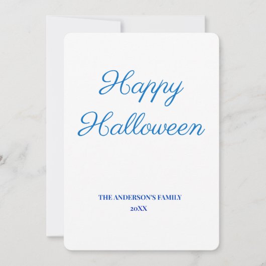 eenvoudig minimaal om jouw tekst halloween toe te bedankkaart (Voorkant)