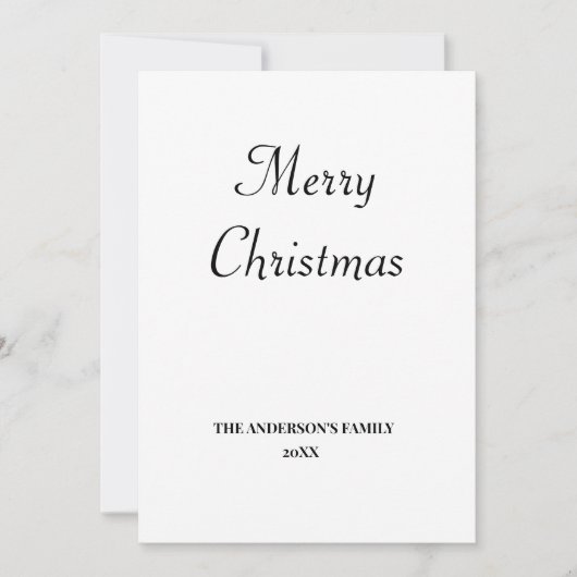 eenvoudig minimaal om jouw tekst kerst te personal (Voorkant)