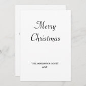 eenvoudig minimaal om jouw tekst kerst te personal (Voorkant / Achterkant)