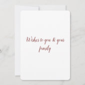 eenvoudig minimaal om jouw tekst kerst te personal (Achterkant)