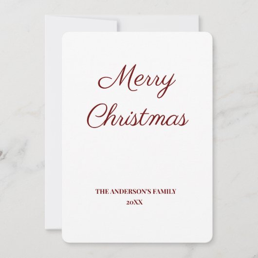 eenvoudig minimaal om jouw tekst kerst te personal (Voorkant)