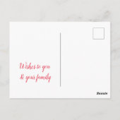 eenvoudig minimaal om jouw tekst kerst te personal briefkaart (Achterkant)