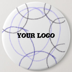 eenvoudig minimaal om jouw tekst logo magnat magna ronde button 6,0 cm