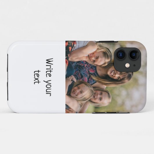 eenvoudig minimaal om jouw tekst mee te nemen Case-Mate iPhone case (Achterkant (horizontaal))