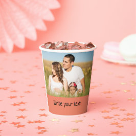 eenvoudig minimaal om jouw tekst mee te nemen papieren bekers