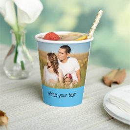 eenvoudig minimaal om jouw tekst mee te nemen papieren bekers