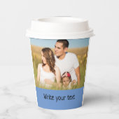 eenvoudig minimaal om jouw tekst mee te nemen      papieren bekers (Achterkant)