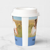 eenvoudig minimaal om jouw tekst mee te nemen      papieren bekers (Rechts)