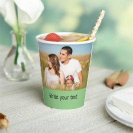 eenvoudig minimaal om jouw tekst mee te nemen papieren bekers