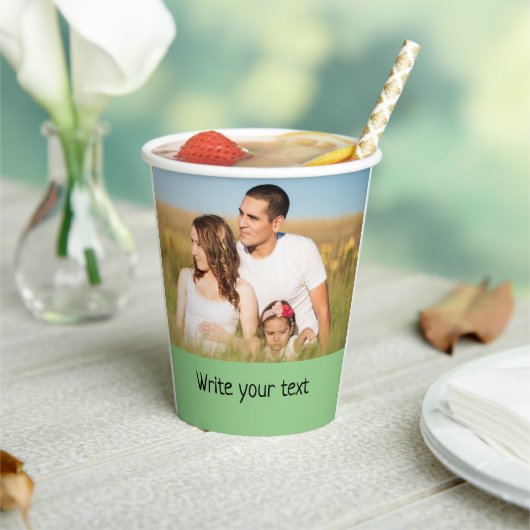 eenvoudig minimaal om jouw tekst mee te nemen papieren bekers (Insitu)