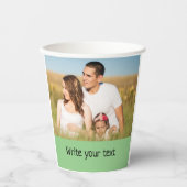 eenvoudig minimaal om jouw tekst mee te nemen papieren bekers (Voorkant)