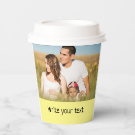 eenvoudig minimaal om jouw tekst mee te nemen papieren bekers