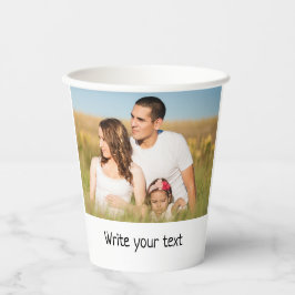 eenvoudig minimaal om jouw tekst mee te nemen papieren bekers