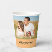 eenvoudig minimaal om jouw tekst mee te nemen papieren bekers (Achterkant)