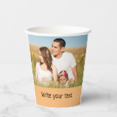 eenvoudig minimaal om jouw tekst mee te nemen papieren bekers (Voorkant)