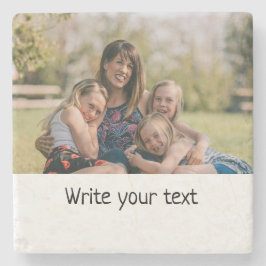 eenvoudig minimaal om jouw tekst mee te nemen stenen onderzetter