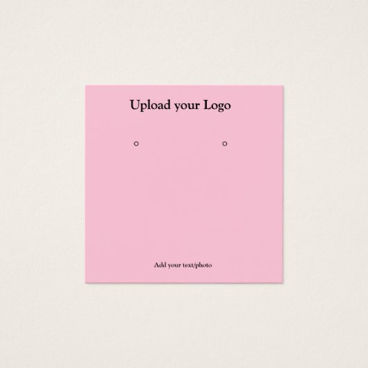 eenvoudig minimaal om jouw tekst-oorspasje toe te  vierkante visitekaartjes (Voorkant)