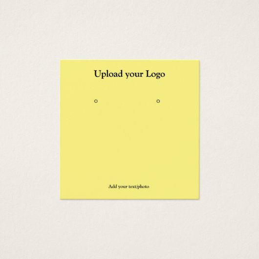 eenvoudig minimaal om jouw tekst-oorspasje toe te vierkante visitekaartjes (Voorkant)