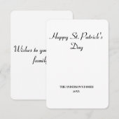 eenvoudig minimaal om jouw tekst st. patricks-dagk (Voorkant / Achterkant)