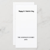 eenvoudig minimaal om jouw tekst st. patricks-dagk (Voorkant / Achterkant)