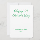 eenvoudig minimaal om jouw tekst st. patricks-dagk (Voorkant)