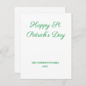 eenvoudig minimaal om jouw tekst st. patricks-dagk (Voorkant / Achterkant)