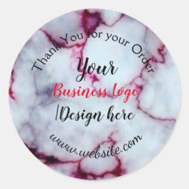 eenvoudig minimaal om logo/ontwerp toe te voegen. ronde sticker