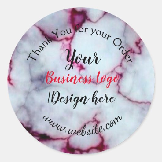 eenvoudig minimaal om logo/ontwerp toe te voegen. ronde sticker (Voorkant)