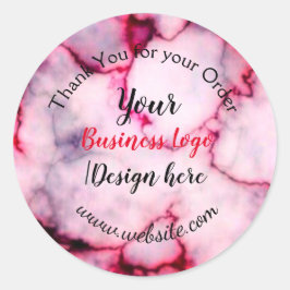 eenvoudig minimaal om logo/ontwerp toe te voegen. ronde sticker