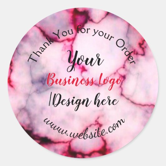 eenvoudig minimaal om logo/ontwerp toe te voegen. ronde sticker (Voorkant)