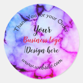 eenvoudig minimaal om logo/ontwerp toe te voegen. ronde sticker