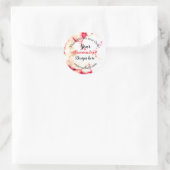 eenvoudig minimaal om logo/ontwerp toe te voegen. ronde sticker (Tas)