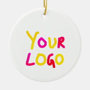 eenvoudig minimaal om uw logo en ontwerp hier aan  keramisch ornament