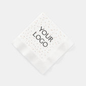 eenvoudig minimaal om uw logo en ontwerp hier aan  servet (Hoek)