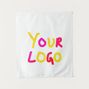 eenvoudig minimaal om uw logo en ontwerp hier aan  wandkleed