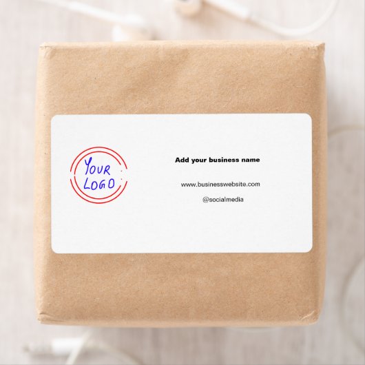 eenvoudig minimaal om uw logo/ontwerp-waterverf to etiket (Insitu)