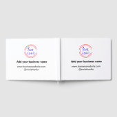 eenvoudig minimaal om uw logo/ontwerp-waterverf to gastenboek (Volledig)