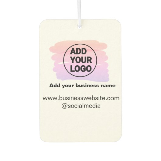 eenvoudig minimaal om uw logo/ontwerp-waterverf to luchtverfrisser (Voorkant)