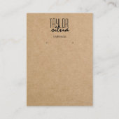 eenvoudig minimaal papier voor vaartuigen Verouder Visitekaartje (Voorkant)