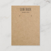 eenvoudig minimaal papier voor vaartuigen Verouder Visitekaartje (Voorkant)