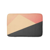 Eenvoudig minimaal peach, koraal en zwart badmat (Voorkant)