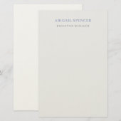 Eenvoudig Minimaal Professioneel Briefpapier (Voorkant / Achterkant)