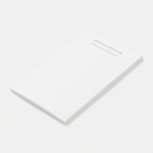 Eenvoudig Minimaal Professioneel Post-it® Notes (Schuin)