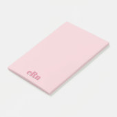 Eenvoudig Minimaal Professioneel Roze & Rode Meisj Post-it® Notes (Schuin)